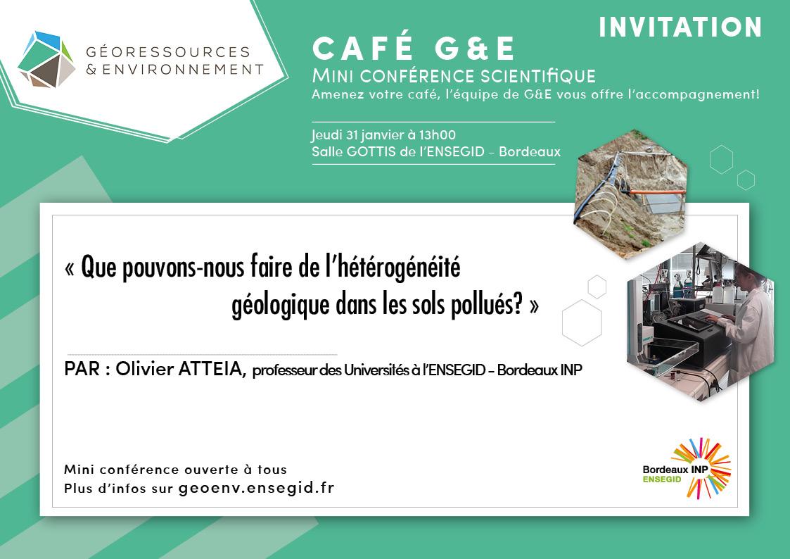 Mini conférence scientifique du laboratoire Géoressources et Environnement