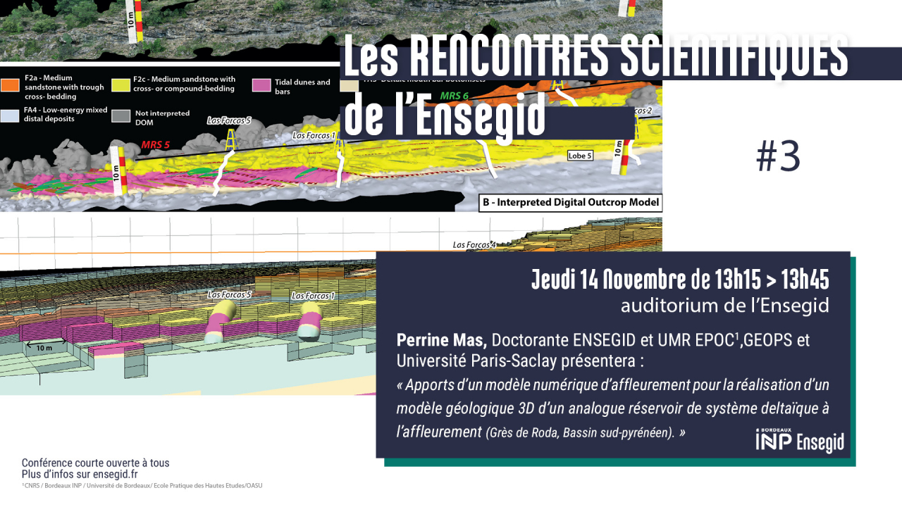 Rencontres Scientifiques de l'ENSEGID : Perrine Mas