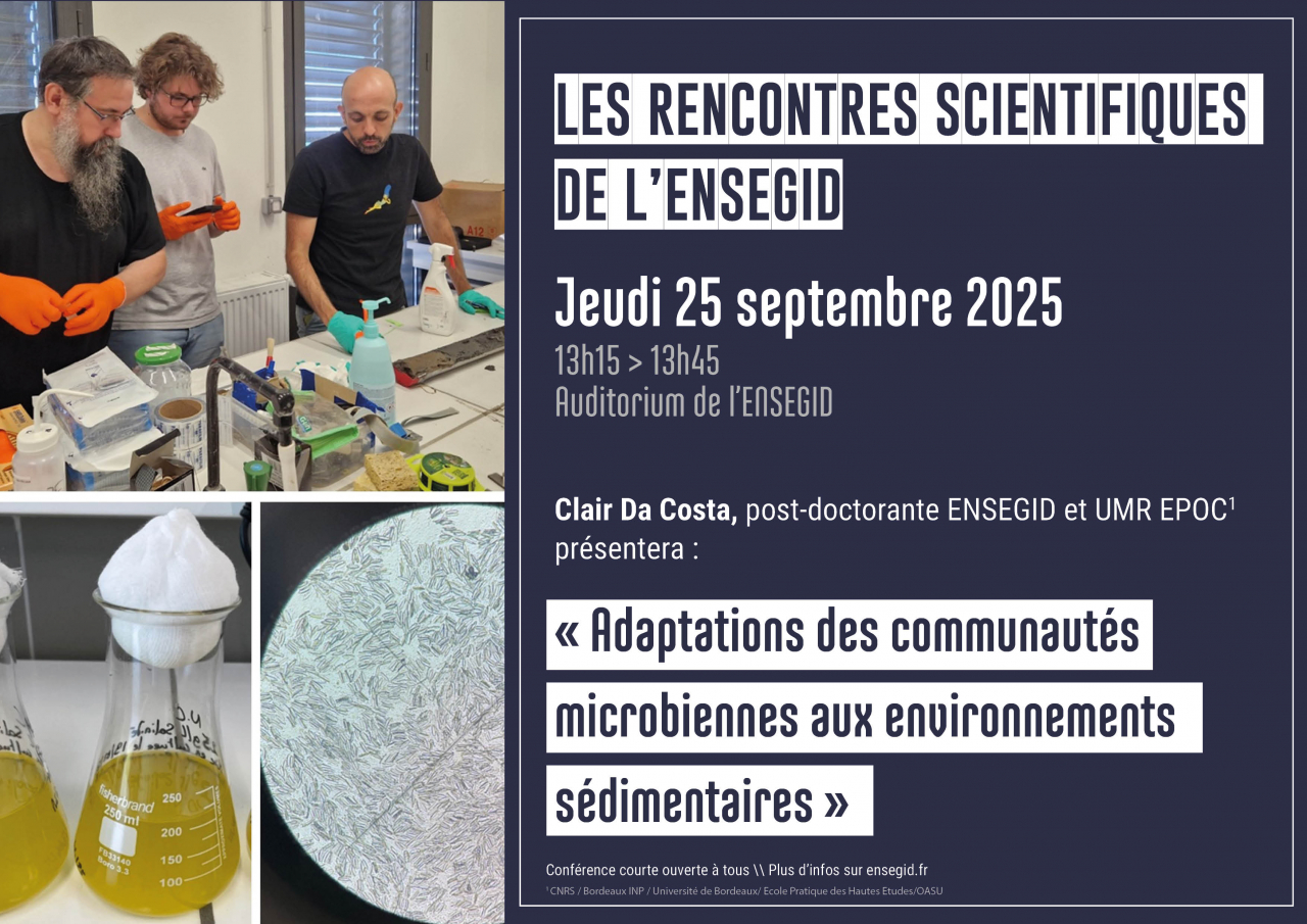 Rencontres Scientifiques de l'ENSEGID : Claire Da Costa