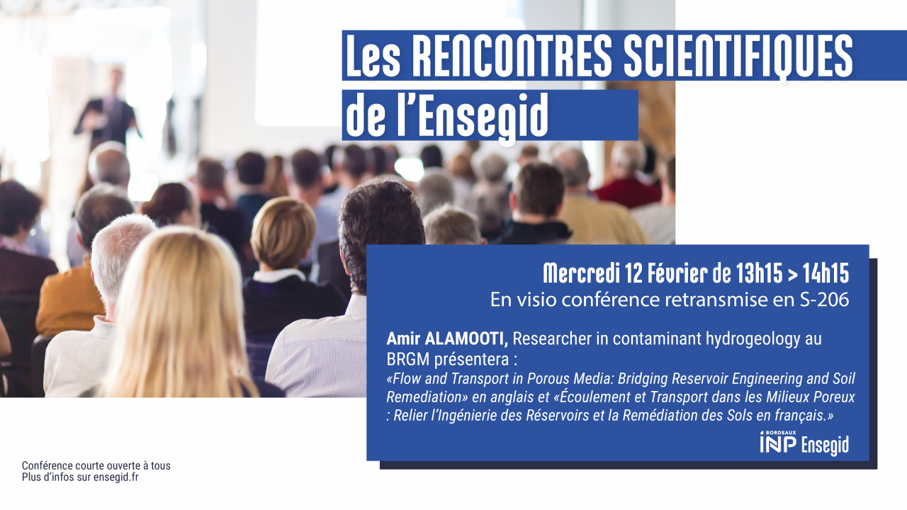 Rencontres Scientifiques de l'ENSEGID : Amir Alamooti Rencontres Scientifiques de l'ENSEGID : Amir Alamooti