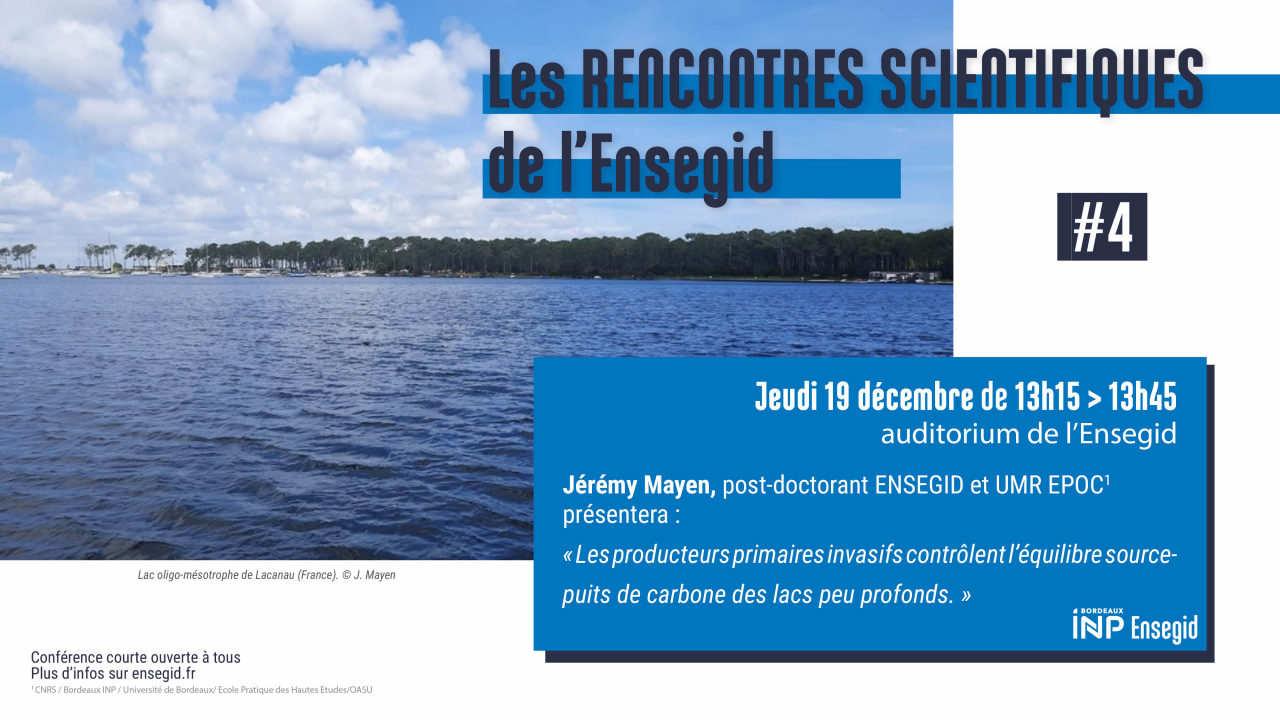 Rencontres Scientifiques de l'ENSEGID : Jérémy Mayen