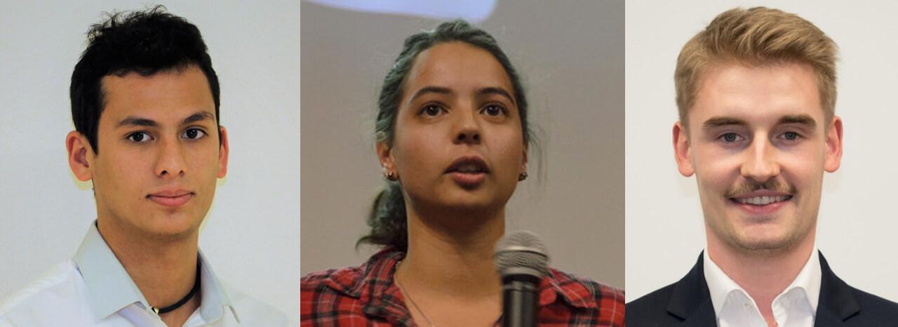 De gauche à droite : Moana, Chrisy, Joris De gauche à droite : Moana, Chrisy, Joris
