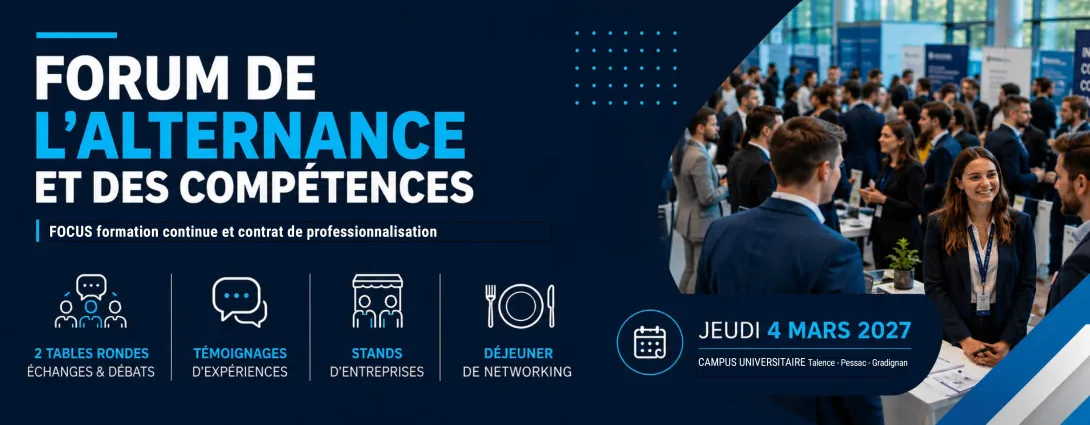Slider Forum de l'alternance et des compétences de Bordeaux INP mars 2027
