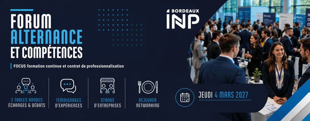 Forum Alternance et compétences de Bordeaux INP jeudi 4 mars 2027